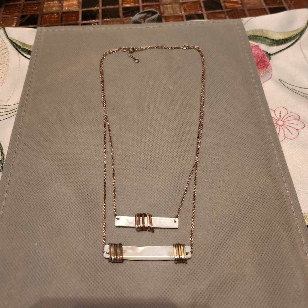 Gold layered necklace